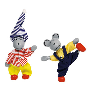 Flexible puppets - Mouse Wardrobe, Lia & Luca