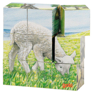 Cube puzzle - Farm animals