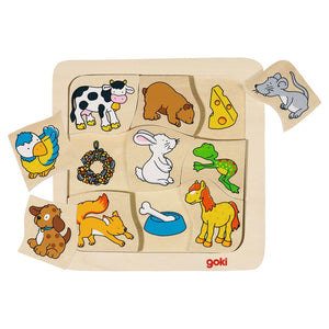 Puzzle, who eats what?