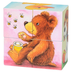 Cube puzzle - Baby animals