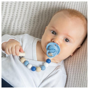 Star Pacifier Clip in blue