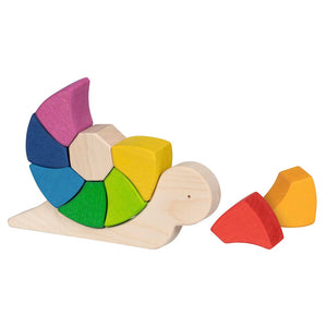 Sassy Snail Pauline, Puzzle and building blocks, 10 pieces