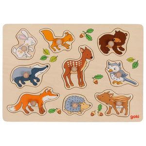 Lift-out puzzle, Forest animals