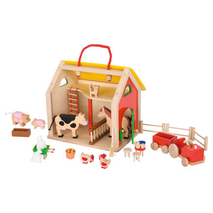 Farmhouse Suitcase Cottage with accessories