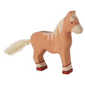 Horse, standing, light brown