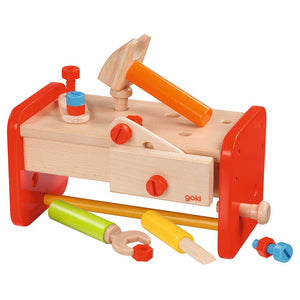 2-in-1 Wooden Tool Bench & Storage Box
