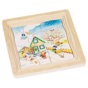 Puzzle - Seasons, 4 layers