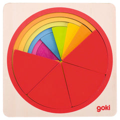 Goki Giocattolo a Trazione Anatra in Legno Multicolore