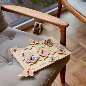 Lift-out puzzle, Forest animals