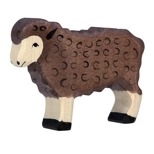 Sheep, standing, brown