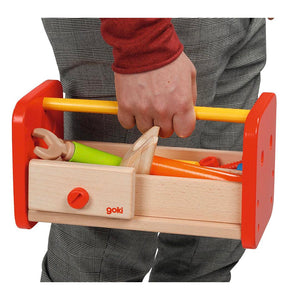 2-in-1 Wooden Tool Bench & Storage Box