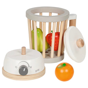 Wooden Play Blender Set with Velcro Fruit
