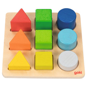Colour and shape assorting board