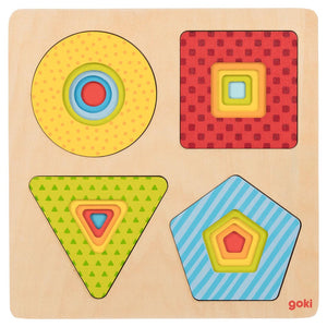 Puzzle - Stacking Geometrical Shapes