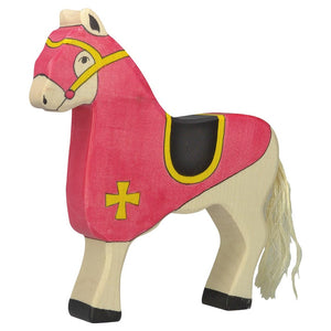 Tournament horse, red