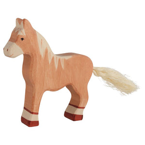 Horse, standing, light brown