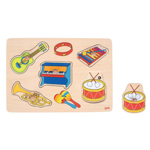 Sound-puzzle, music, with instrument sounds