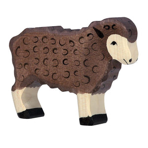 Sheep, standing, brown