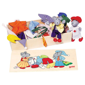 Flexible puppets - Mouse Wardrobe, Lia & Luca