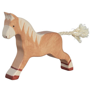 Horse, running, light brown