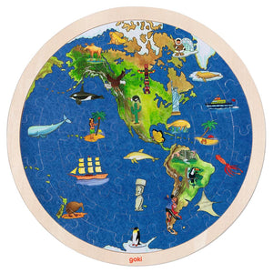 Puzzle - World Jigsaw, Dual sided