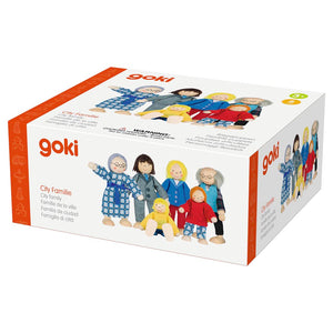 Flexible City Family Dollhouse Dolls - Set of 6